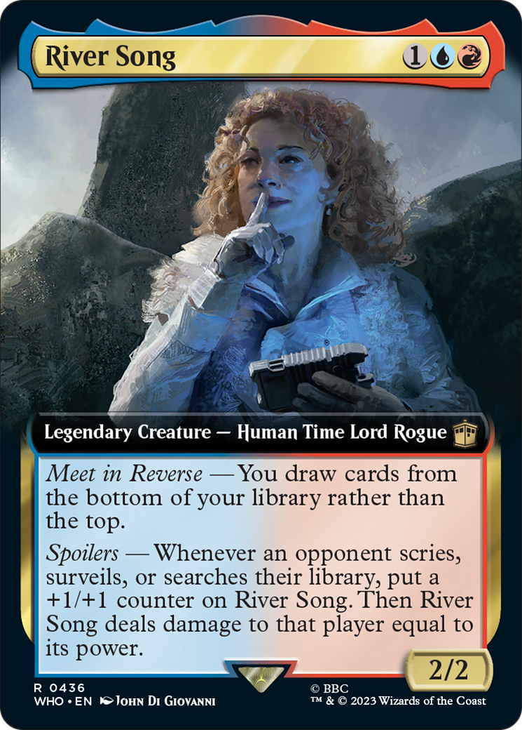 River Song (Extended Art) [Doctor Who] MTG Single Magic: The Gathering | Red Claw Gaming