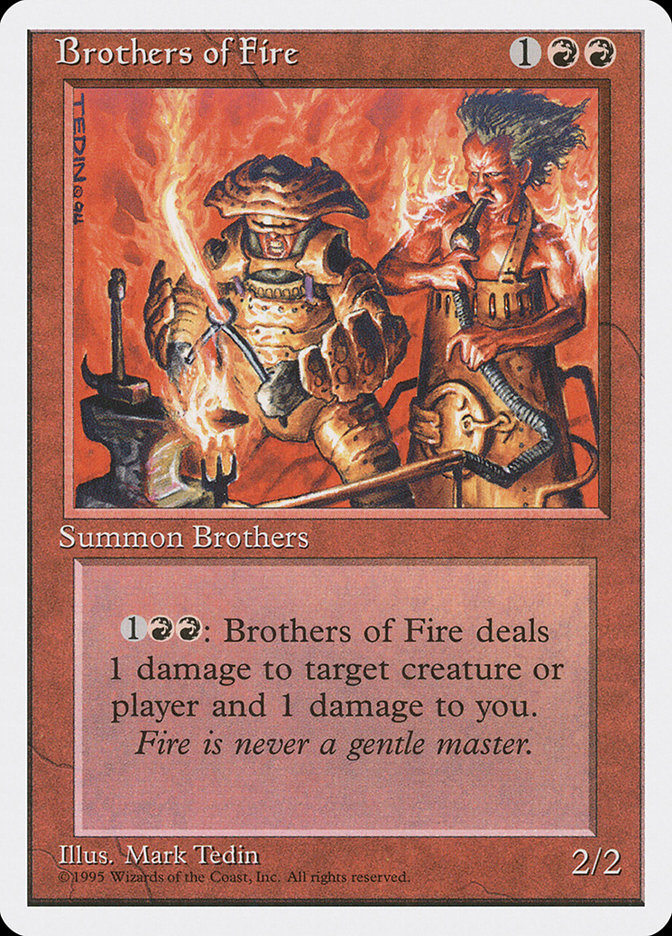 Brothers of Fire [Fourth Edition] MTG Single Magic: The Gathering | Red Claw Gaming