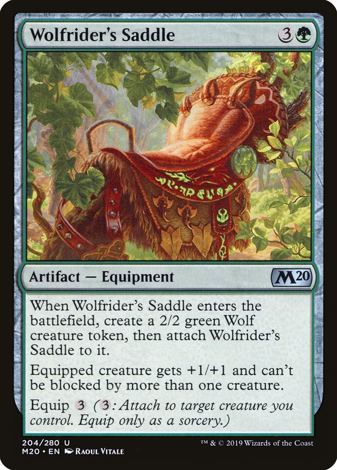 Wolfrider's Saddle [Core Set 2020] MTG Single Magic: The Gathering | Red Claw Gaming