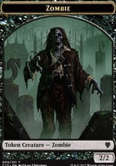 Zombie // Gold Double-Sided Token [Commander 2017 Tokens] MTG Single Magic: The Gathering | Red Claw Gaming