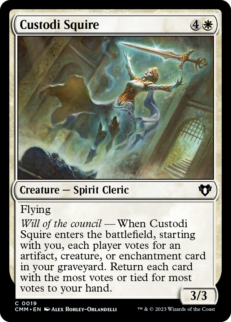 Custodi Squire [Commander Masters] | Red Claw Gaming