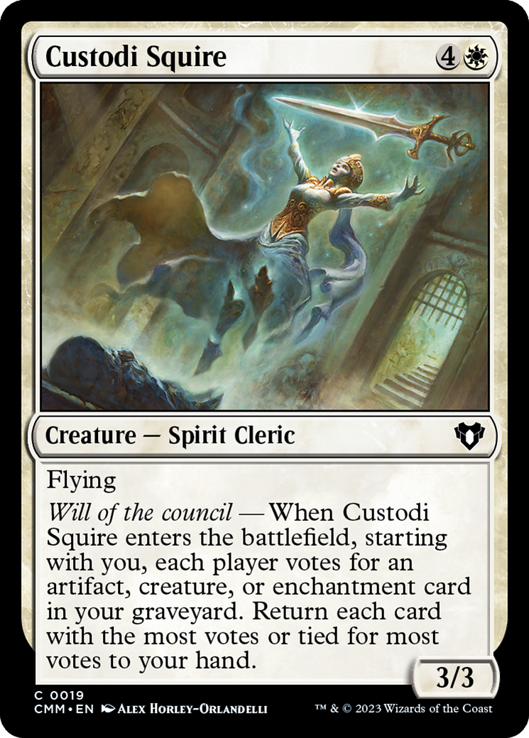 Custodi Squire [Commander Masters] MTG Single Magic: The Gathering | Red Claw Gaming