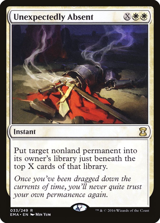 Unexpectedly Absent [Eternal Masters] MTG Single Magic: The Gathering | Red Claw Gaming