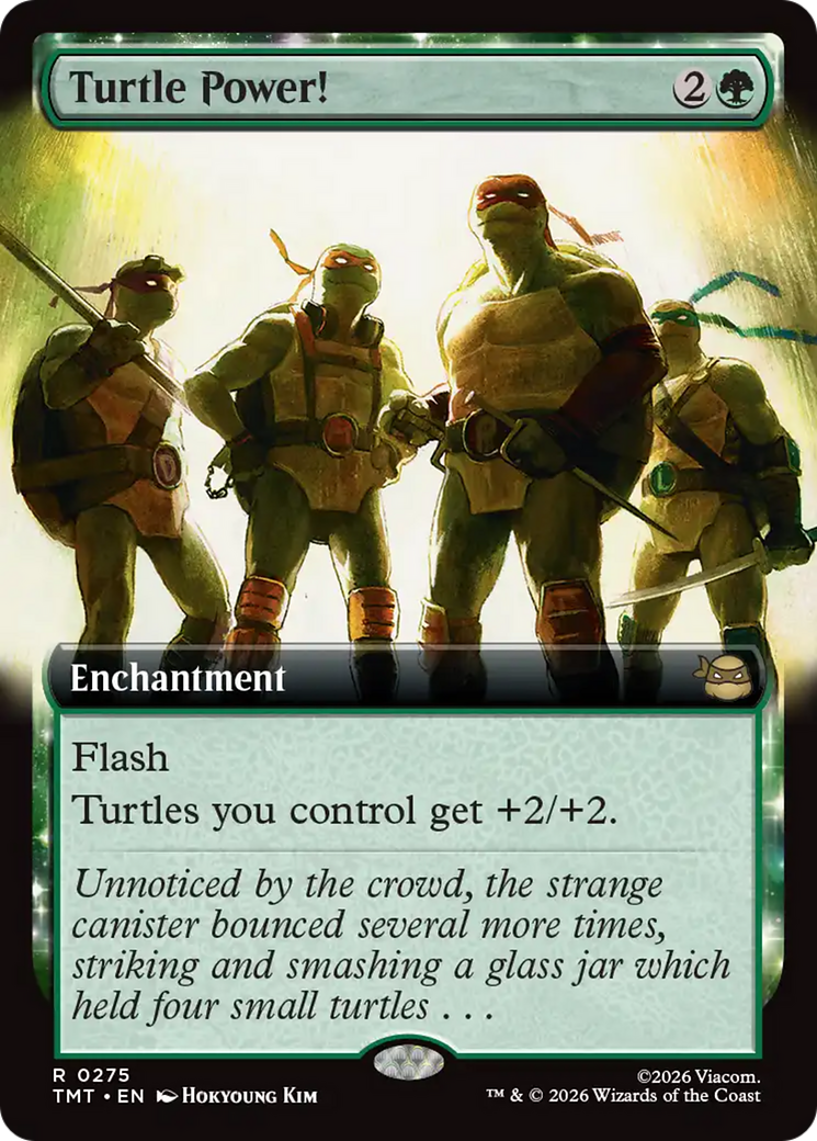Turtle Power! (Extended Art) [Teenage Mutant Ninja Turtles] MTG Single Magic: The Gathering | Red Claw Gaming