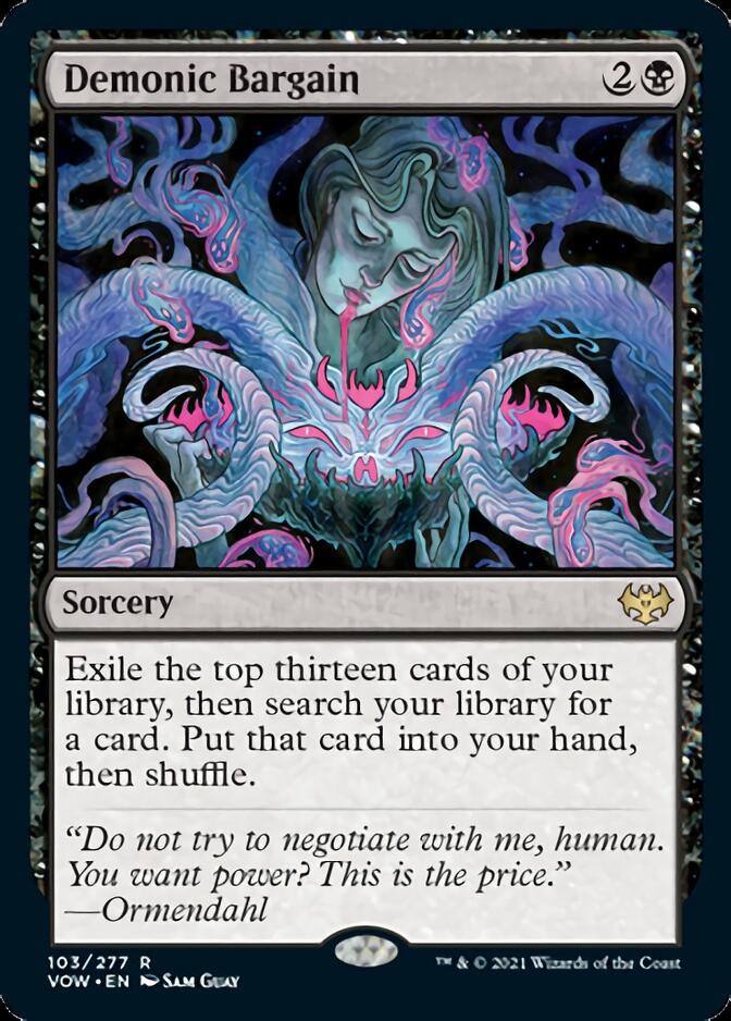Demonic Bargain [Innistrad: Crimson Vow] MTG Single Magic: The Gathering | Red Claw Gaming