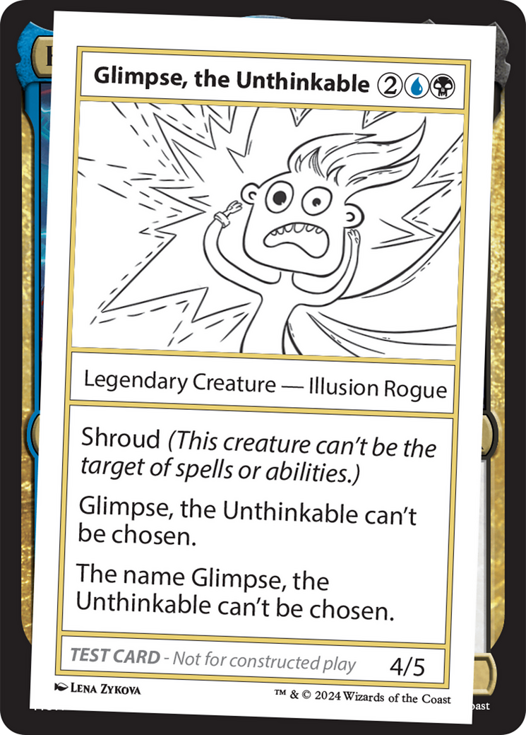 Glimpse, the Unthinkable [Mystery Booster 2 Playtest Cards] MTG Single Magic: The Gathering | Red Claw Gaming