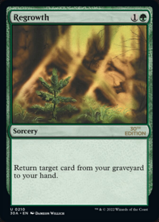 Regrowth [30th Anniversary Edition] MTG Single Magic: The Gathering | Red Claw Gaming