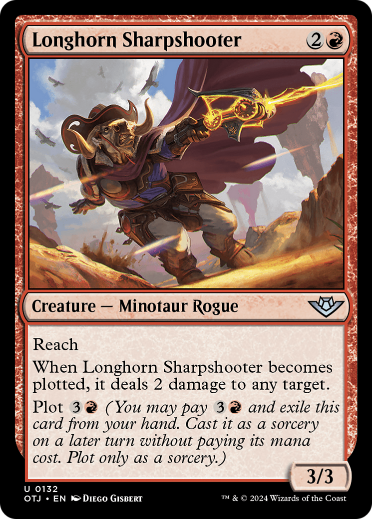 Longhorn Sharpshooter [Outlaws of Thunder Junction] MTG Single Magic: The Gathering    | Red Claw Gaming