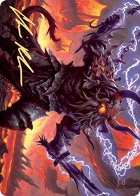 Kardur, Doomscourge Art Card (Gold-Stamped Signature) [Kaldheim Art Series] MTG Single Magic: The Gathering | Red Claw Gaming