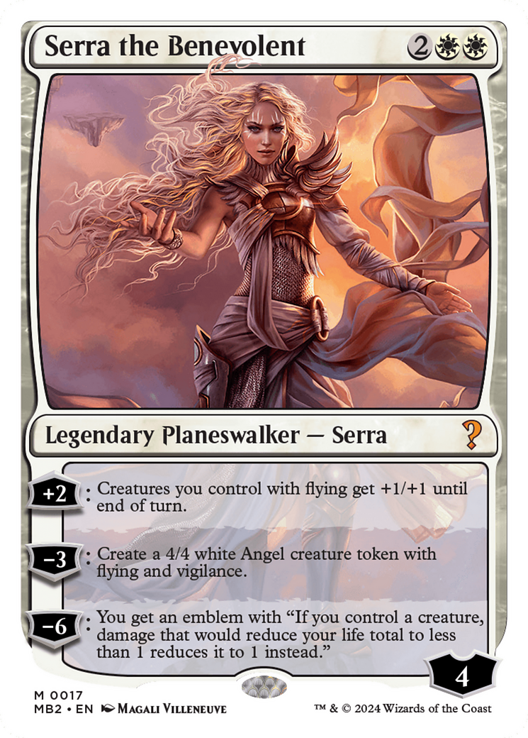 Serra the Benevolent (White Border) [Mystery Booster 2] MTG Single Magic: The Gathering | Red Claw Gaming