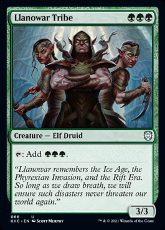 Llanowar Tribe [Kaldheim Commander] MTG Single Magic: The Gathering | Red Claw Gaming