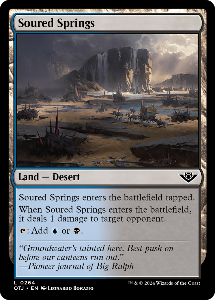Soured Springs [Outlaws of Thunder Junction] MTG Single Magic: The Gathering    | Red Claw Gaming