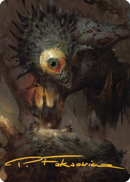 Nothic Art Card (Gold-Stamped Signature) [Commander Legends: Battle for Baldur's Gate Art Series] MTG Single Magic: The Gathering | Red Claw Gaming