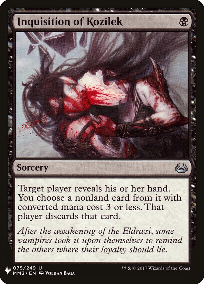 Inquisition of Kozilek [Mystery Booster] MTG Single Magic: The Gathering | Red Claw Gaming