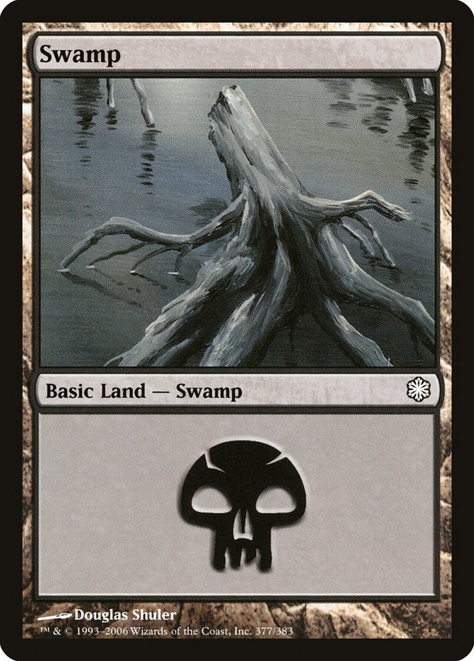 Swamp (377) [Coldsnap Theme Decks] MTG Single Magic: The Gathering | Red Claw Gaming