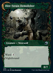 Burly Breaker // Dire-Strain Demolisher (Showcase Equinox) [Innistrad: Midnight Hunt] MTG Single Magic: The Gathering | Red Claw Gaming