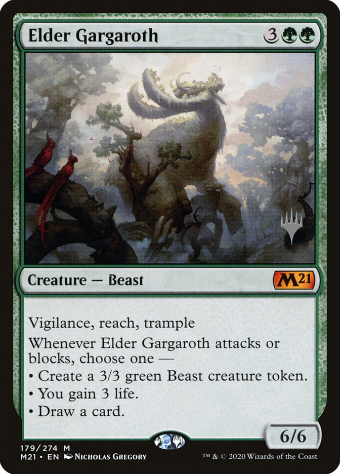 Elder Gargaroth (Promo Pack) [Core Set 2021 Promos] MTG Single Magic: The Gathering | Red Claw Gaming