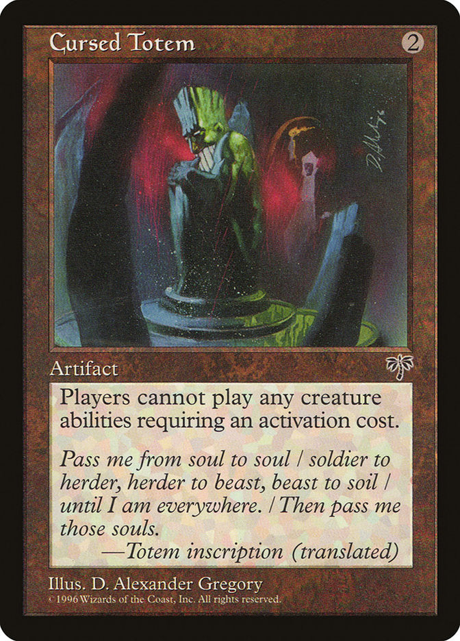 Cursed Totem [Mirage] MTG Single Magic: The Gathering | Red Claw Gaming