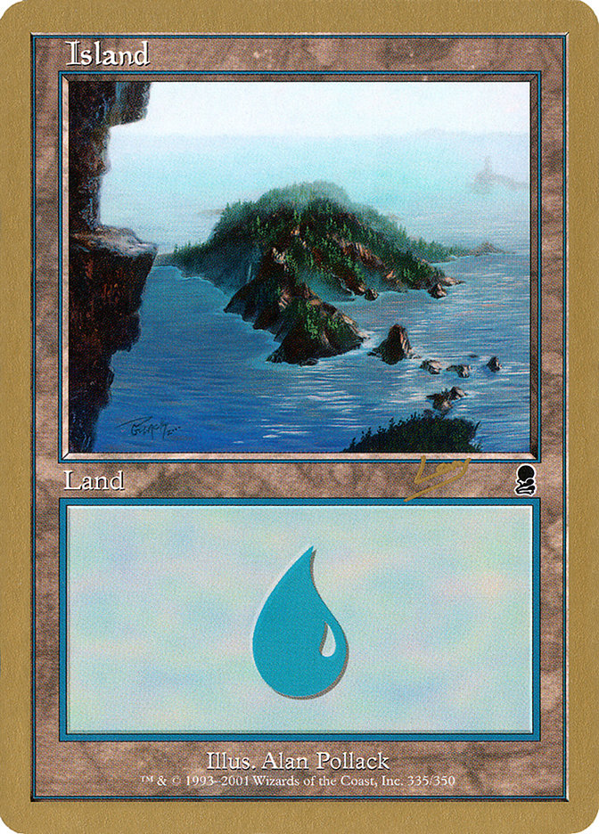 Island (rl335) (Raphael Levy) [World Championship Decks 2002] MTG Single Magic: The Gathering | Red Claw Gaming