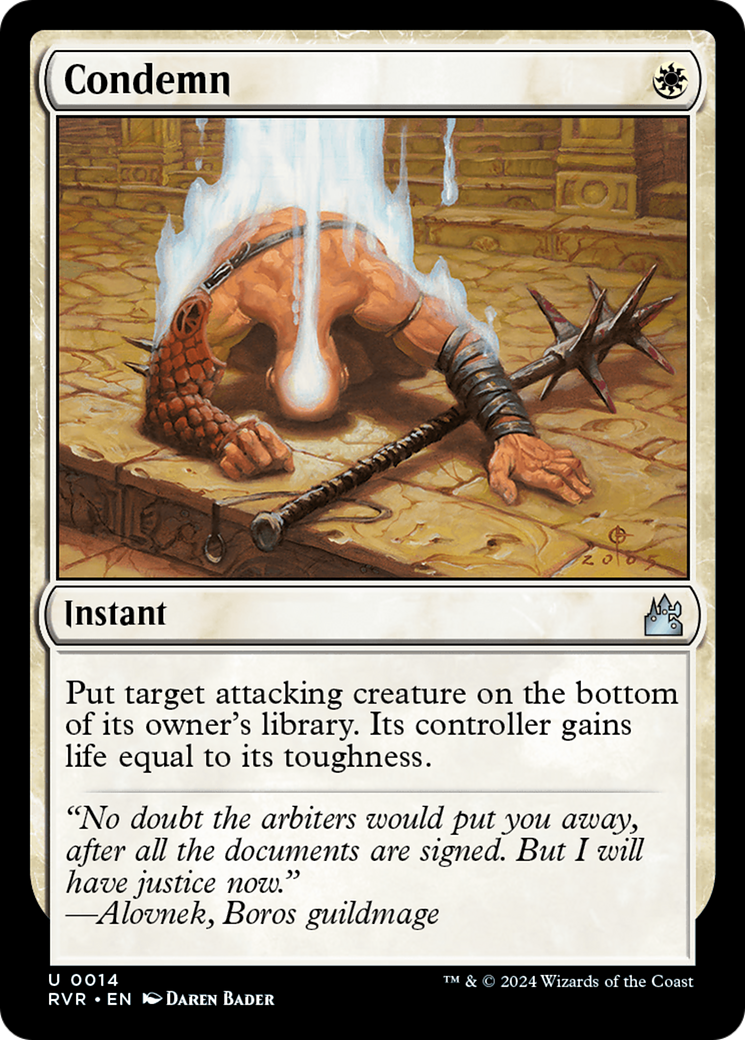 Condemn [Ravnica Remastered] MTG Single Magic: The Gathering | Red Claw Gaming