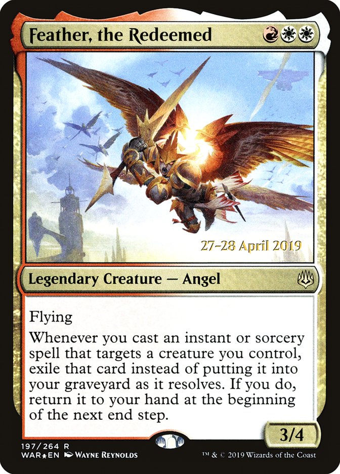 Feather, the Redeemed [War of the Spark Prerelease Promos] MTG Single Magic: The Gathering | Red Claw Gaming