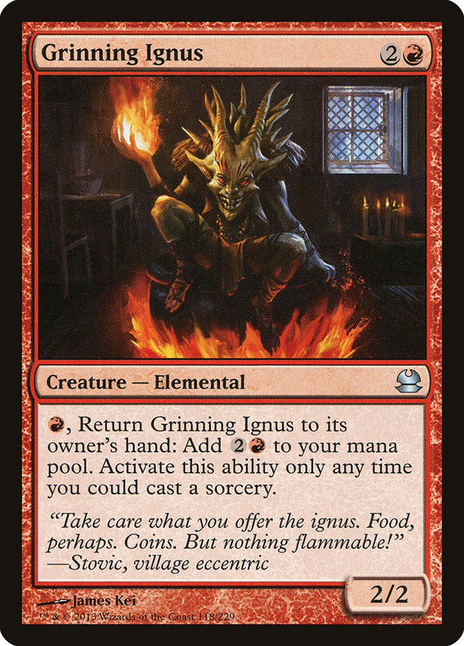 Grinning Ignus [Modern Masters] MTG Single Magic: The Gathering | Red Claw Gaming