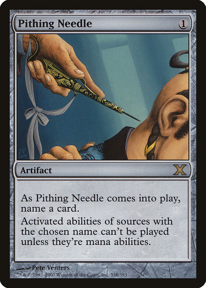 Pithing Needle [Tenth Edition] MTG Single Magic: The Gathering | Red Claw Gaming