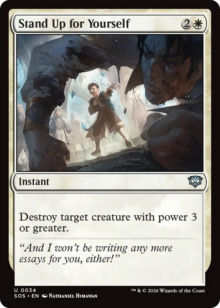 Stand Up for Yourself [Secrets of Strixhaven] MTG Single Magic: The Gathering | Red Claw Gaming