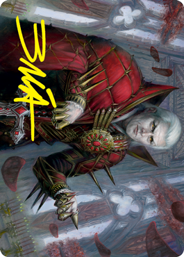 Edgar, Charmed Groom 1 Art Card (Gold-Stamped Signature) [Innistrad: Crimson Vow Art Series] MTG Single Magic: The Gathering | Red Claw Gaming