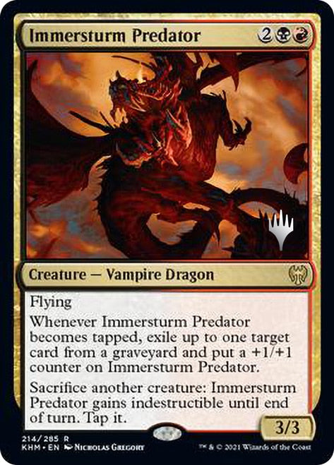 Immersturm Predator (Promo Pack) [Kaldheim Promos] MTG Single Magic: The Gathering | Red Claw Gaming