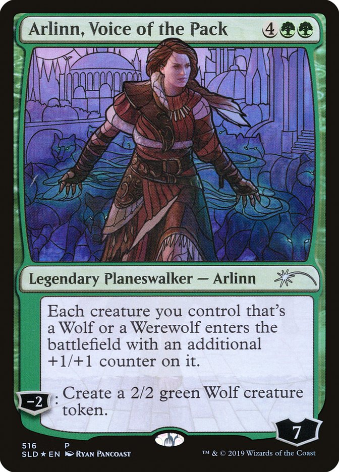 Arlinn, Voice of the Pack (Stained Glass) [Secret Lair Drop Promos] MTG Single Magic: The Gathering | Red Claw Gaming
