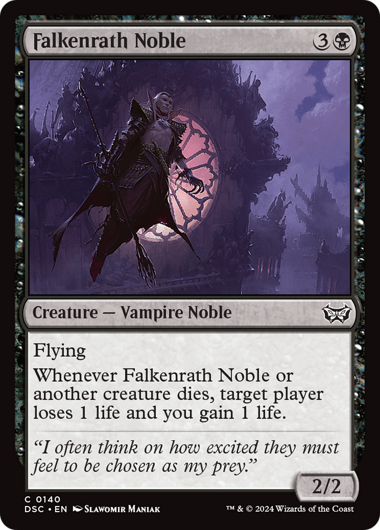 Falkenrath Noble [Duskmourn: House of Horror Commander] MTG Single Magic: The Gathering | Red Claw Gaming