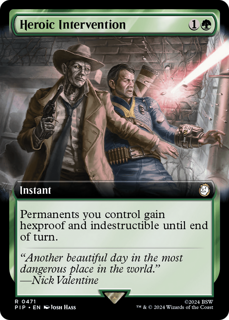Heroic Intervention (Extended Art) [Fallout] MTG Single Magic: The Gathering | Red Claw Gaming