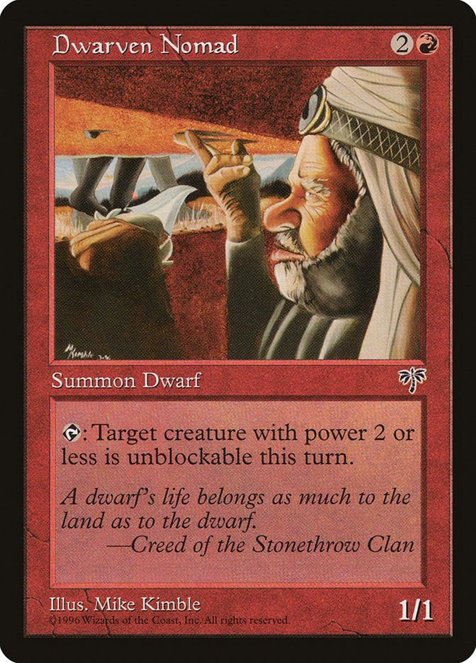 Dwarven Nomad [Mirage] MTG Single Magic: The Gathering | Red Claw Gaming