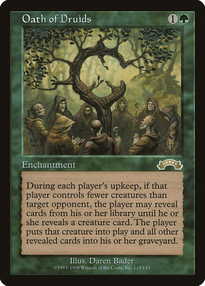 Oath of Druids [Exodus] MTG Single Magic: The Gathering | Red Claw Gaming