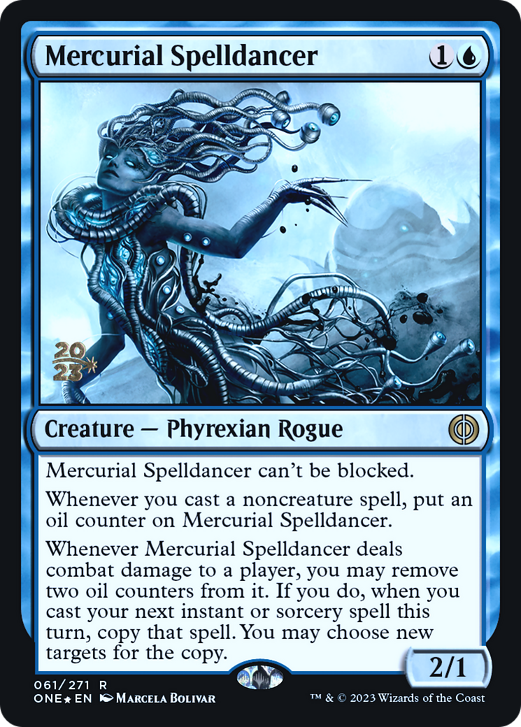 Mercurial Spelldancer [Phyrexia: All Will Be One Prerelease Promos] MTG Single Magic: The Gathering | Red Claw Gaming