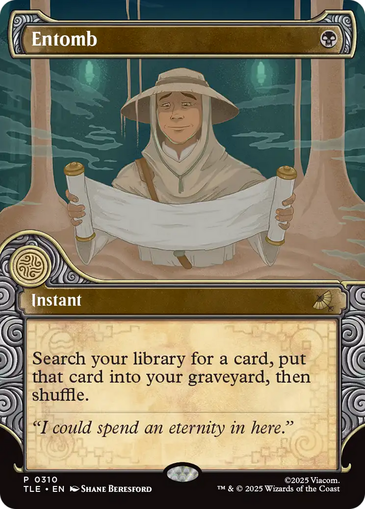 Entomb (Showcase) [Avatar: The Last Airbender: Eternal-Legal] MTG Single Magic: The Gathering | Red Claw Gaming