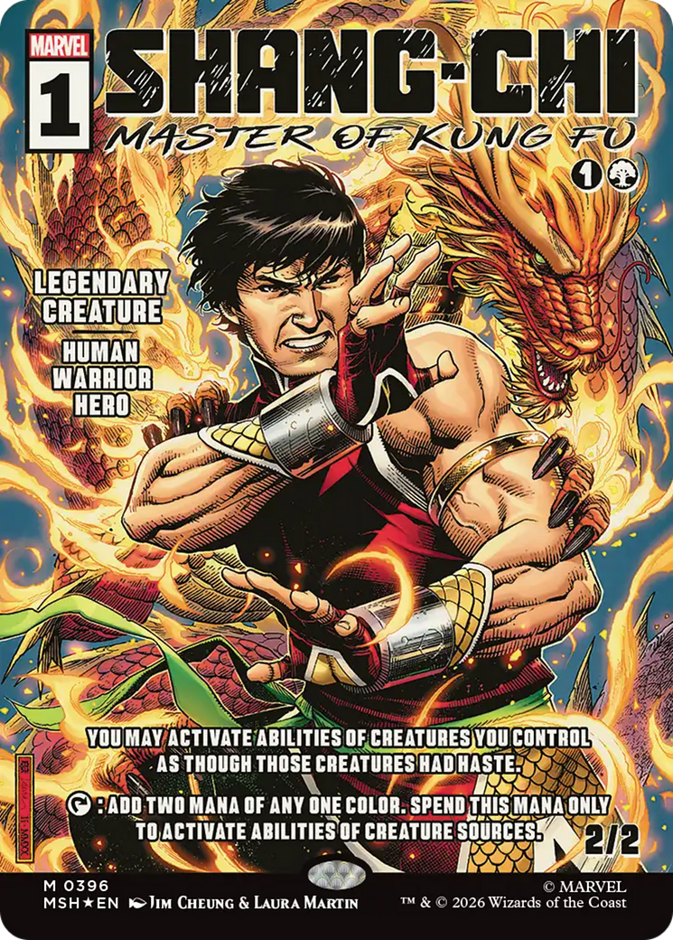 Shang-Chi, Master of Kung Fu (Showcase) (0396) [Marvel Super Heroes] MTG Single Magic: The Gathering | Red Claw Gaming