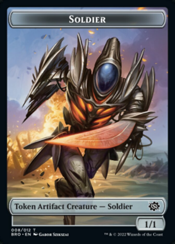 Soldier Token (008) [The Brothers' War Tokens] MTG Single Magic: The Gathering | Red Claw Gaming