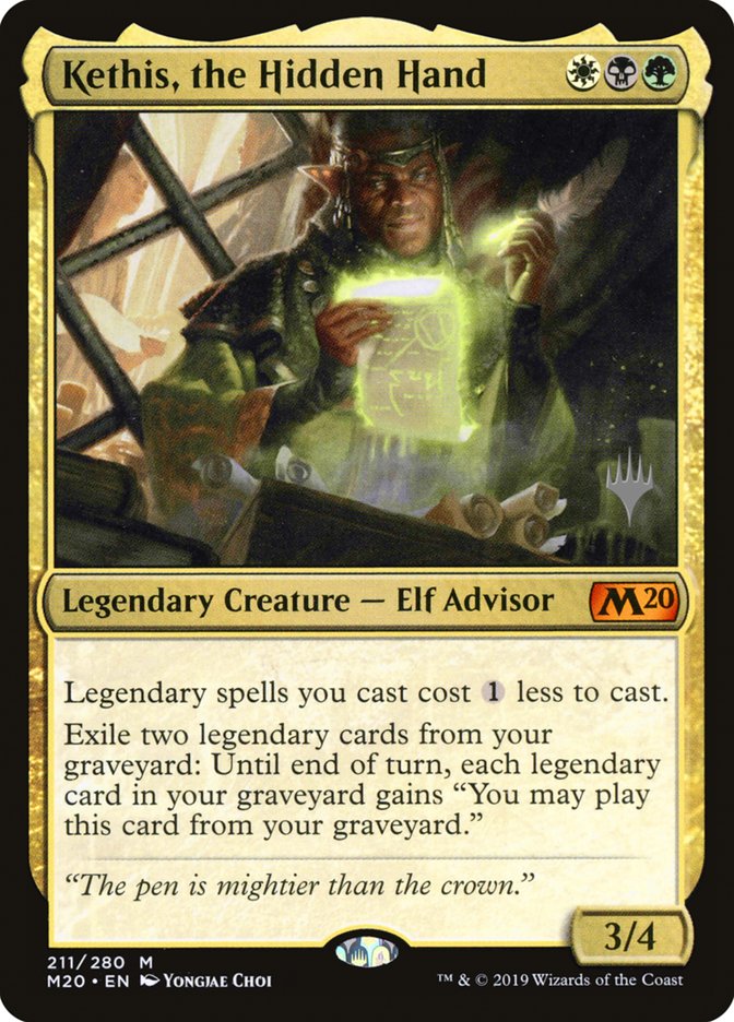 Kethis, the Hidden Hand (Promo Pack) [Core Set 2020 Promos] MTG Single Magic: The Gathering | Red Claw Gaming