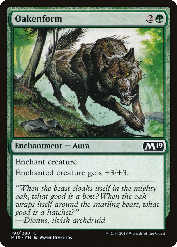 Oakenform [Core Set 2019] MTG Single Magic: The Gathering | Red Claw Gaming