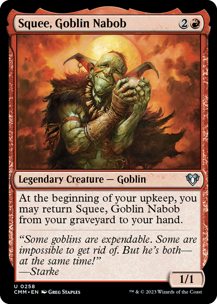 Squee, Goblin Nabob [Commander Masters] MTG Single Magic: The Gathering    | Red Claw Gaming