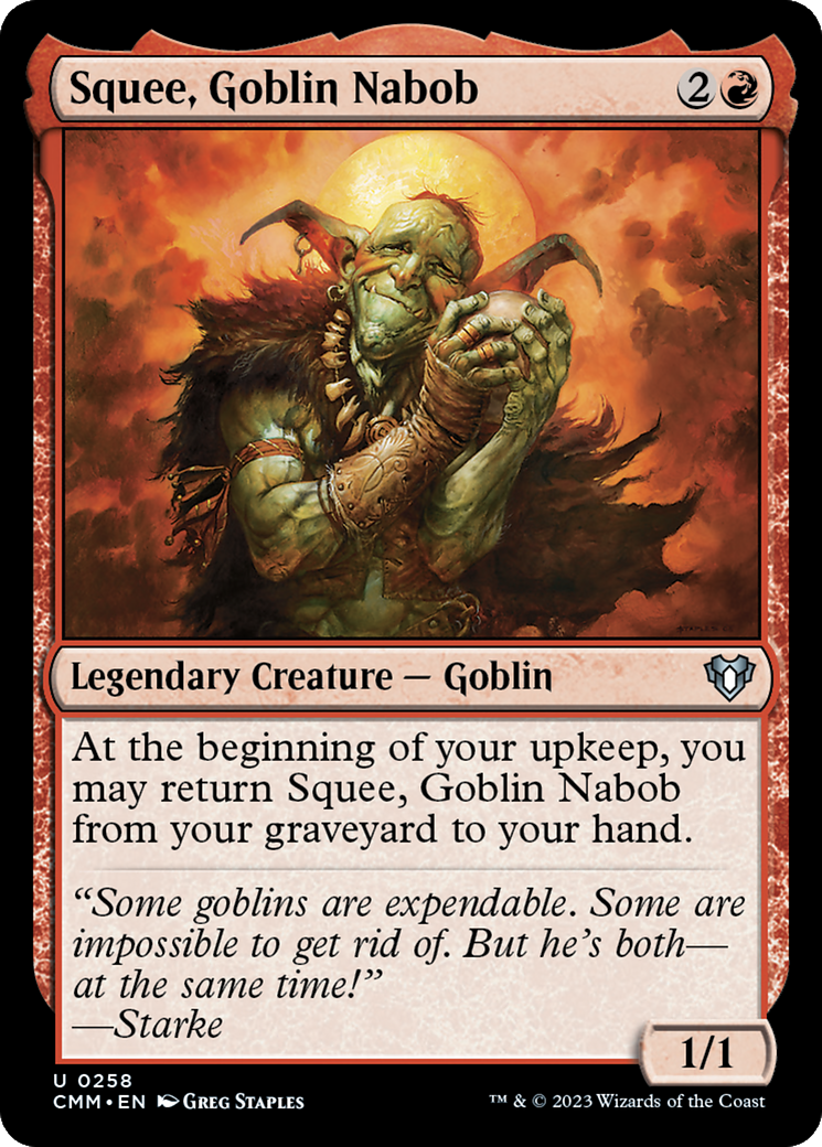 Squee, Goblin Nabob [Commander Masters] MTG Single Magic: The Gathering | Red Claw Gaming