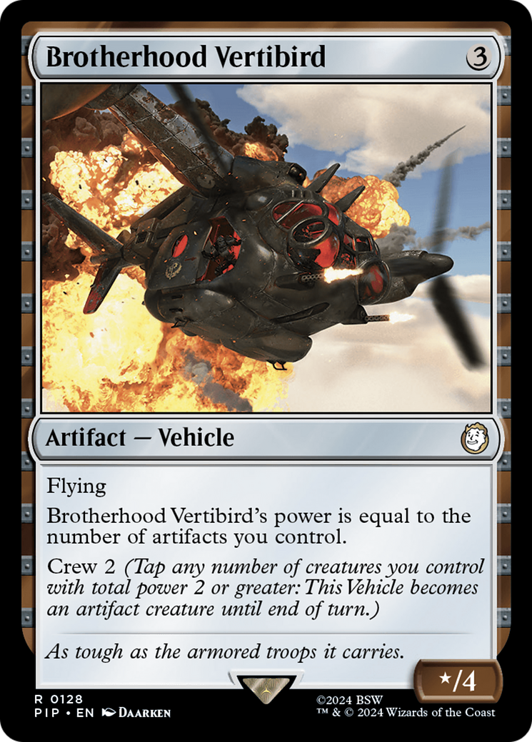Brotherhood Vertibird [Fallout] MTG Single Magic: The Gathering    | Red Claw Gaming