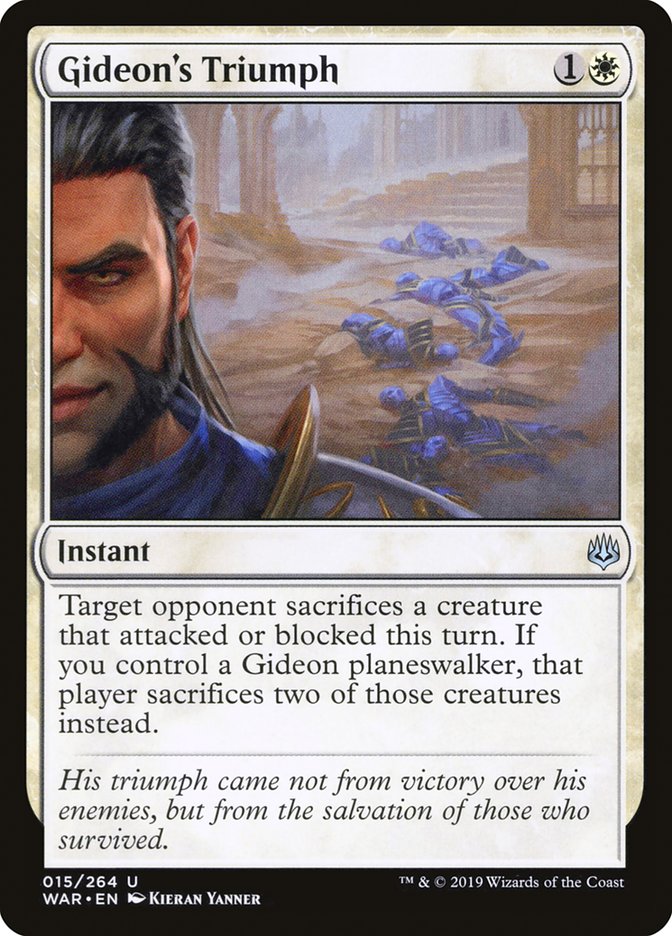 Gideon's Triumph [War of the Spark] MTG Single Magic: The Gathering | Red Claw Gaming