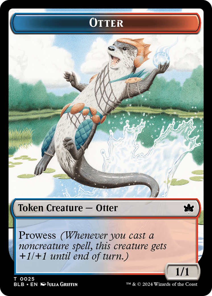 Otter // Thornplate Intimidator Double-Sided Token [Bloomburrow Tokens] MTG Single Magic: The Gathering | Red Claw Gaming