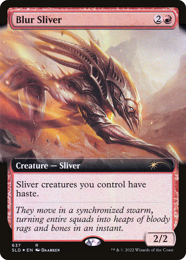 Blur Sliver (Extended Art) [Secret Lair Drop Promos] MTG Single Magic: The Gathering | Red Claw Gaming