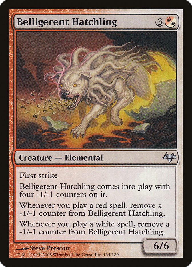 Belligerent Hatchling [Eventide] MTG Single Magic: The Gathering | Red Claw Gaming