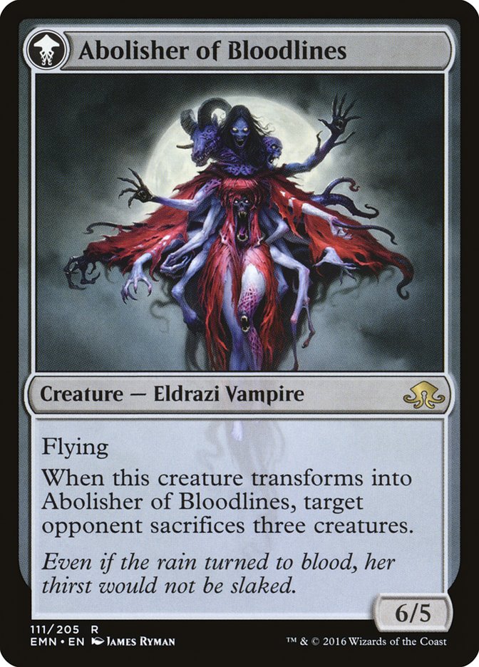 Voldaren Pariah // Abolisher of Bloodlines [Eldritch Moon] MTG Single Magic: The Gathering | Red Claw Gaming