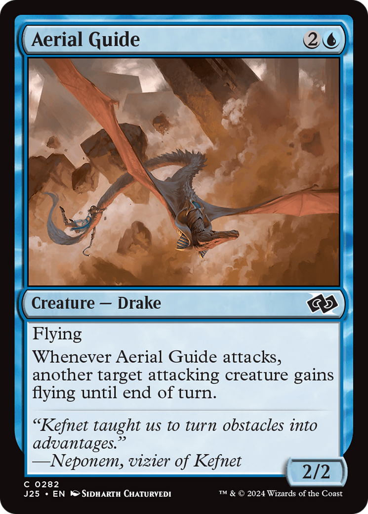 Aerial Guide [Foundations Jumpstart] MTG Single Magic: The Gathering | Red Claw Gaming
